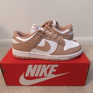 Nike Dunk Low in White/Rose Whisper